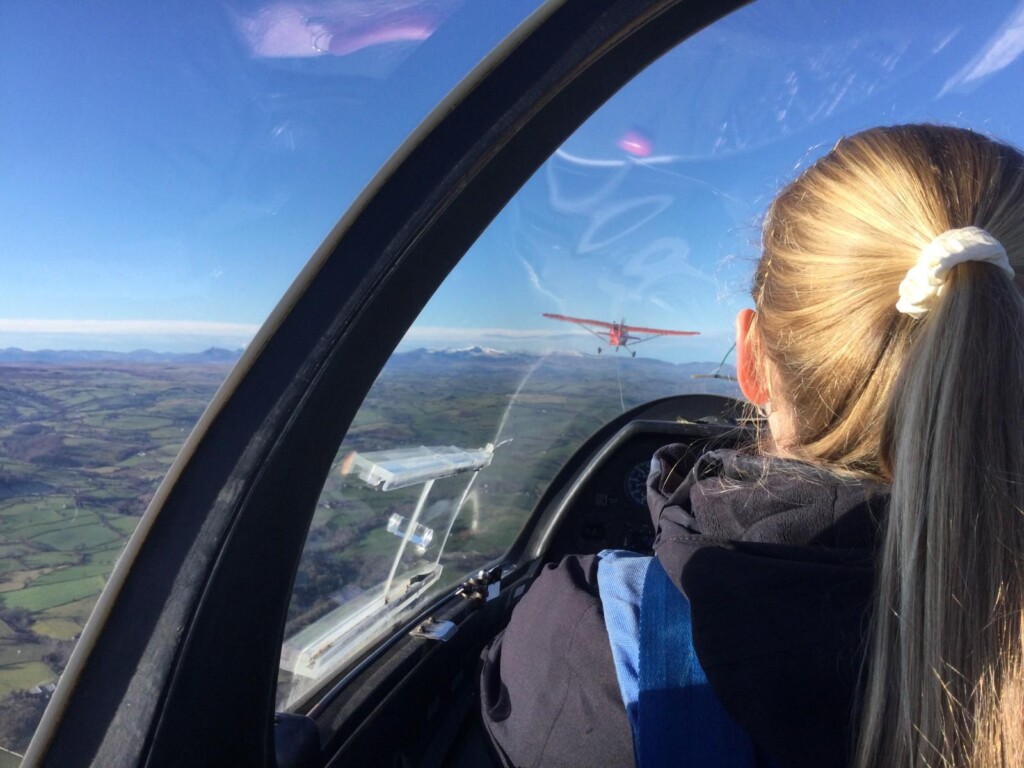 Janine on an aerotow