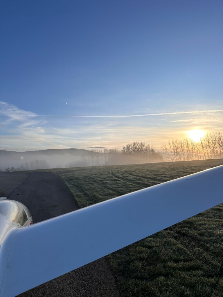 Beautiful Denbigh misty landscape