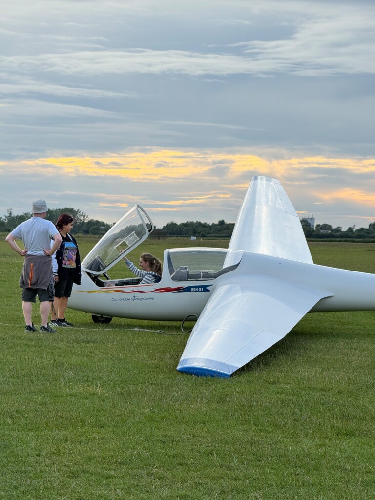 Iris, Shaun and our K21 glider