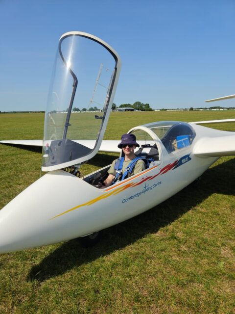 Well done Adam for the first solo today! Perfect take-off and landing plus good soaring on both flights.