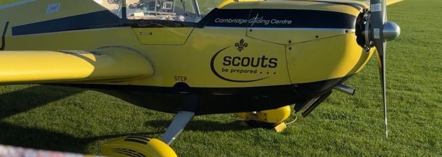 The TMG with an aeronautical chart