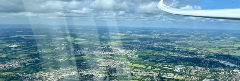 Oxfordshire from a glider